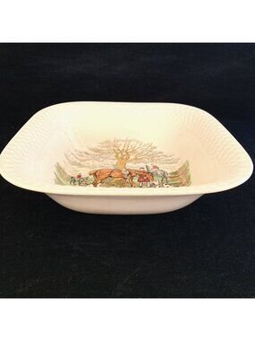 Spode Copeland Hunt Series Huntsman 10" Serving Bowl JF Herring England Vtg